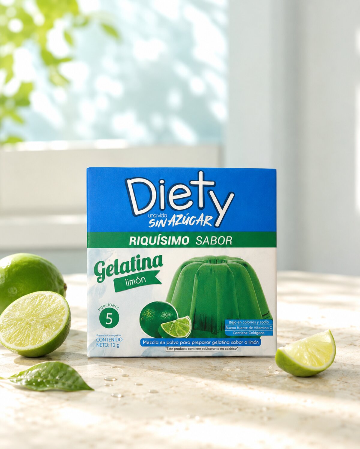 Gelatina Limón sin azúcar añadida DIETY